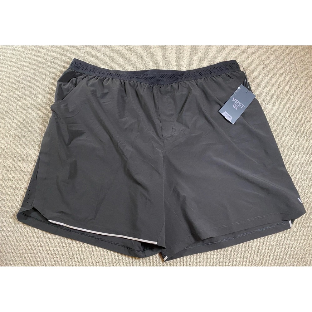 VRST Men's 2XL (XXL) Enthusiast Train Shorts Pure Black